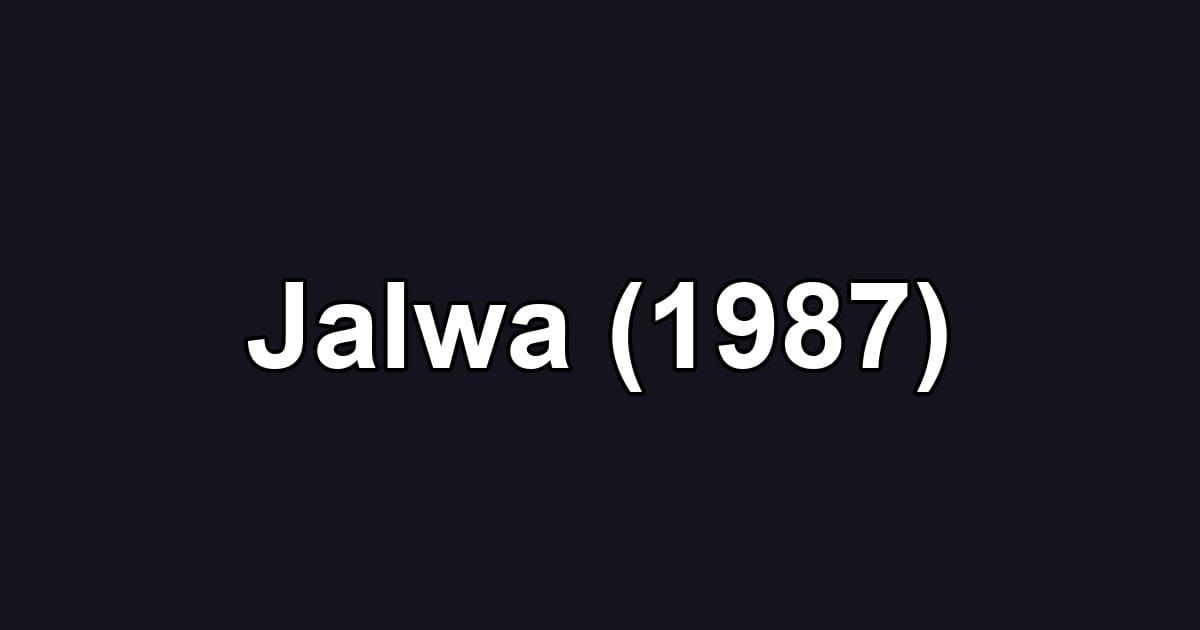 Jalwa (1987)