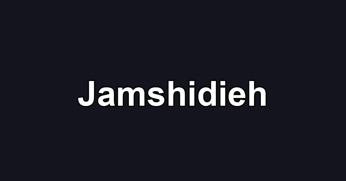 Jamshidieh