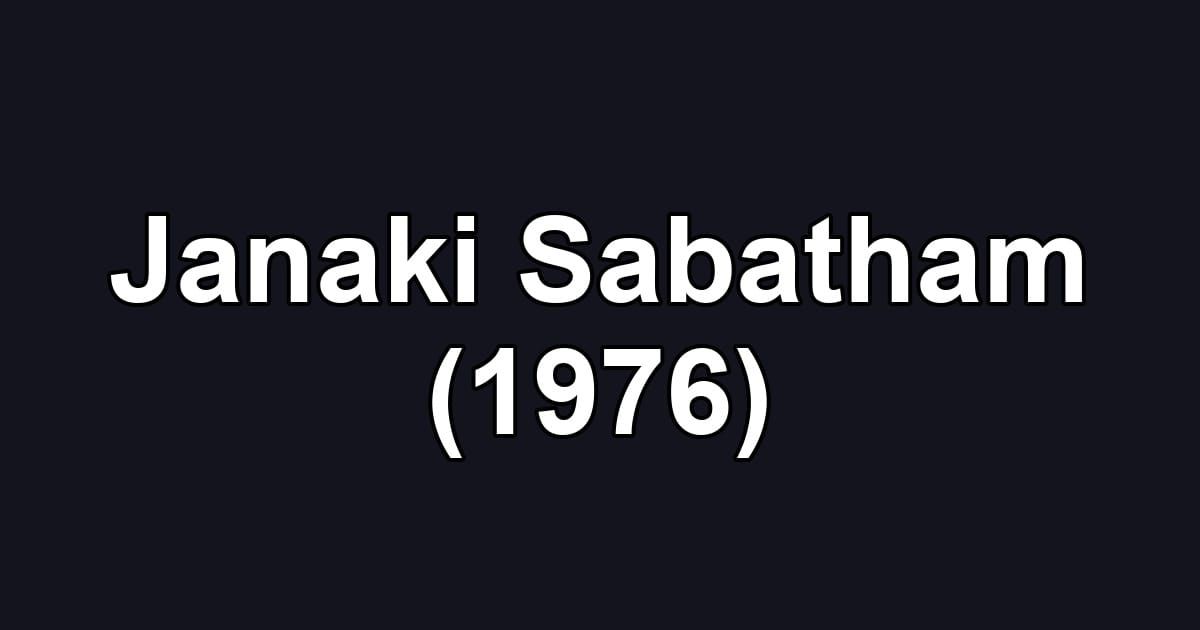 Janaki Sabatham (1976)