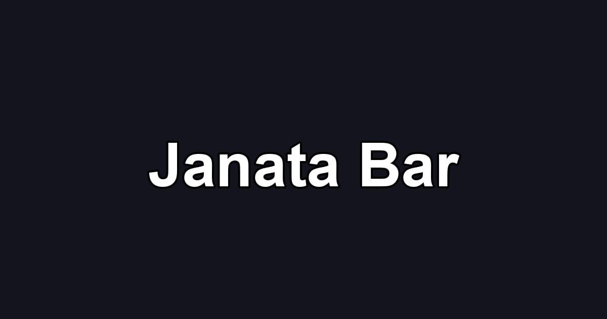 Janata Bar