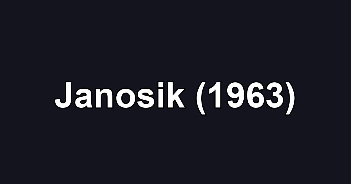 Janosik (1963)