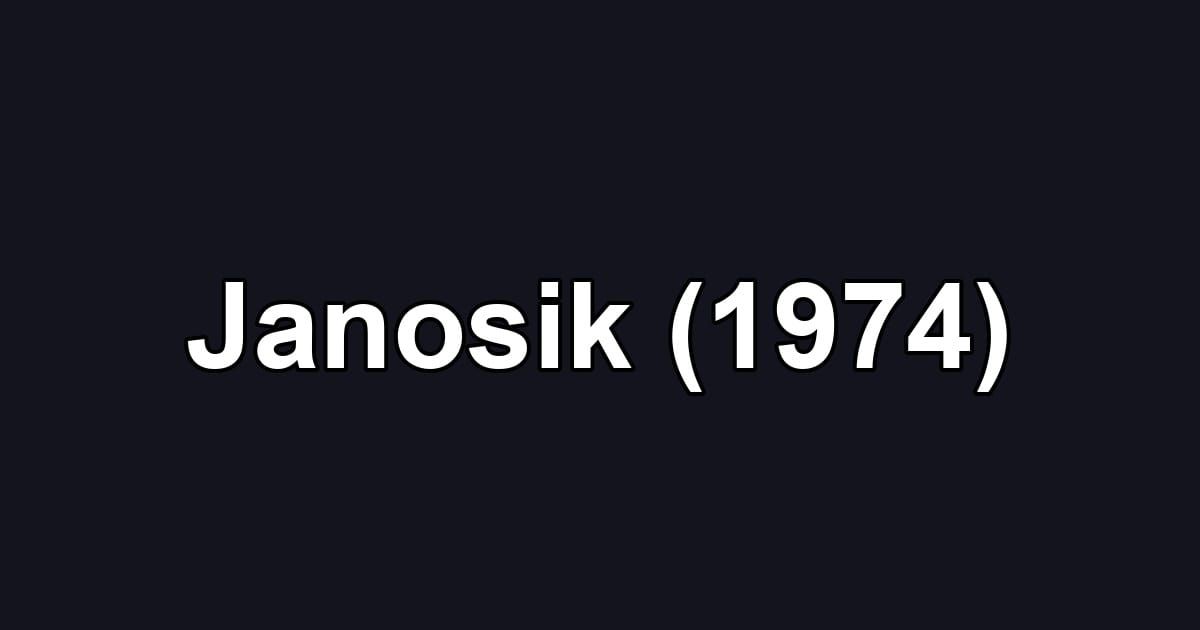 Janosik (1974)