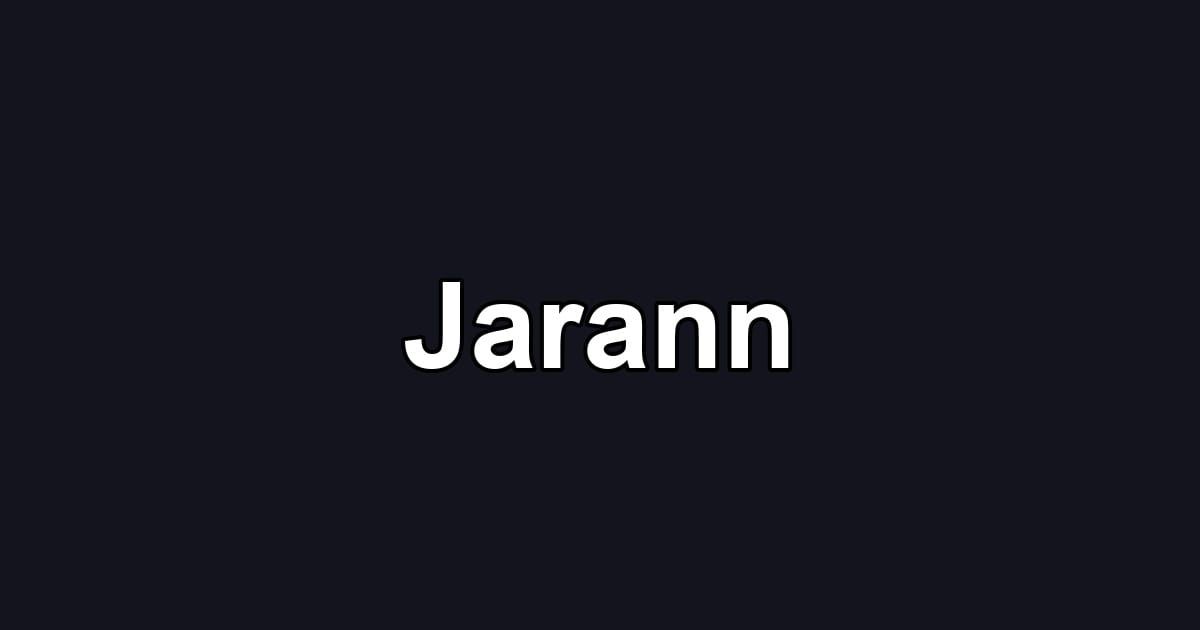 Jarann