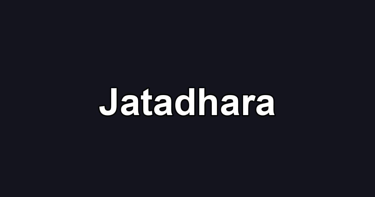 Jatadhara