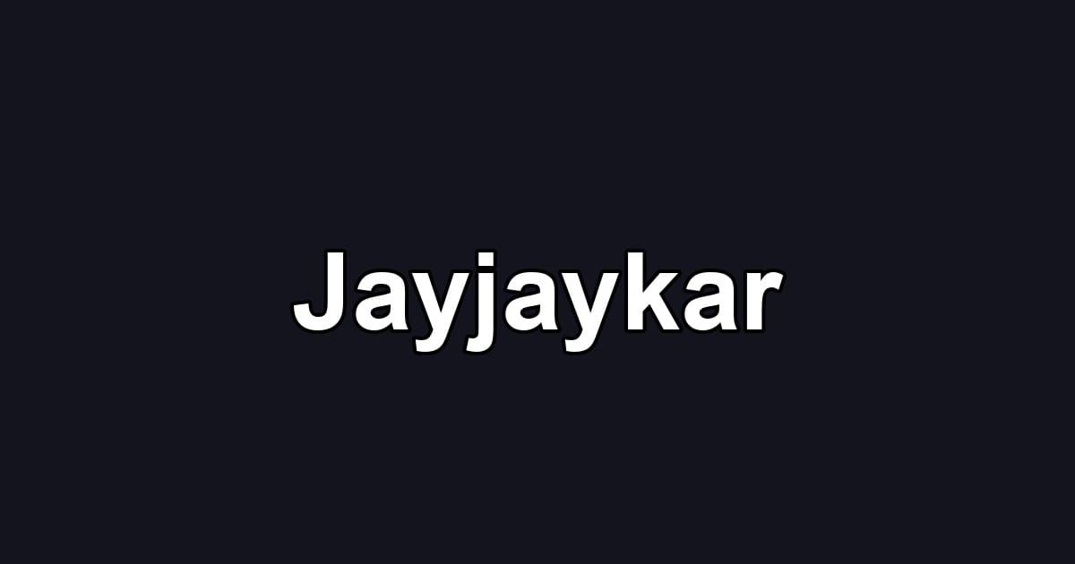 Jayjaykar