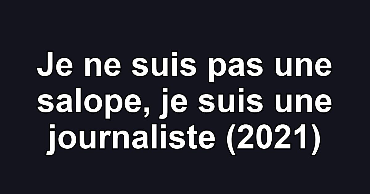 Je ne suis pas une salope, je suis une journaliste (2021)