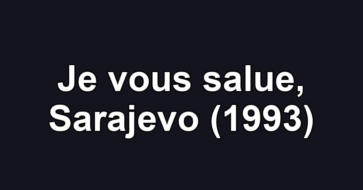 Je vous salue, Sarajevo (1993)