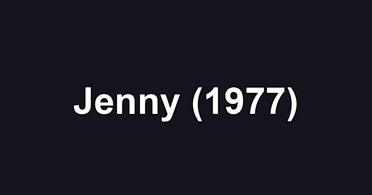 Jenny (1977)