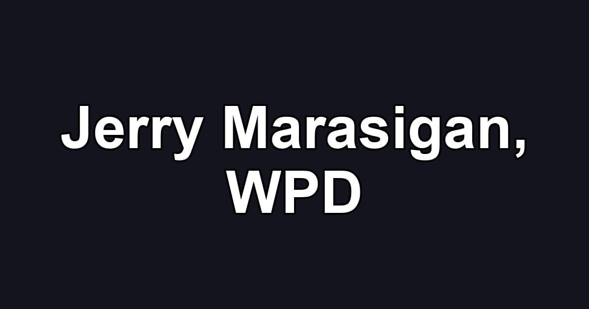 Jerry Marasigan, WPD