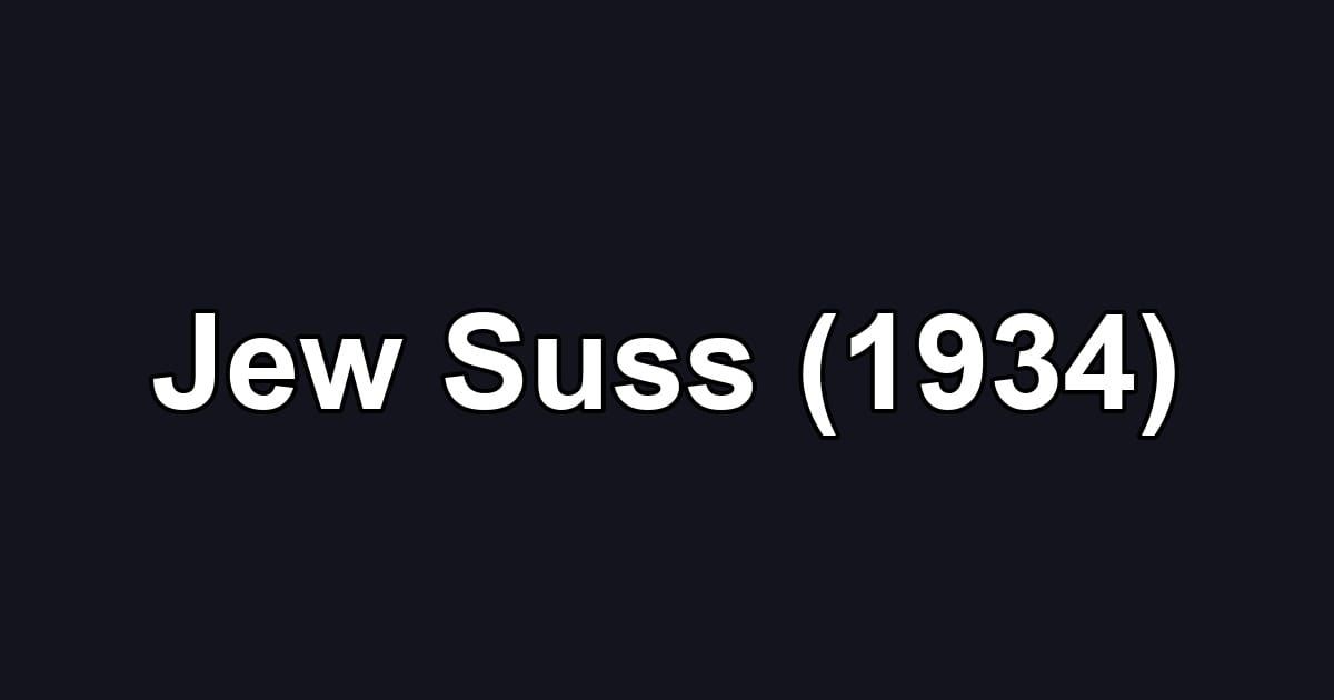 Jew Suss (1934)