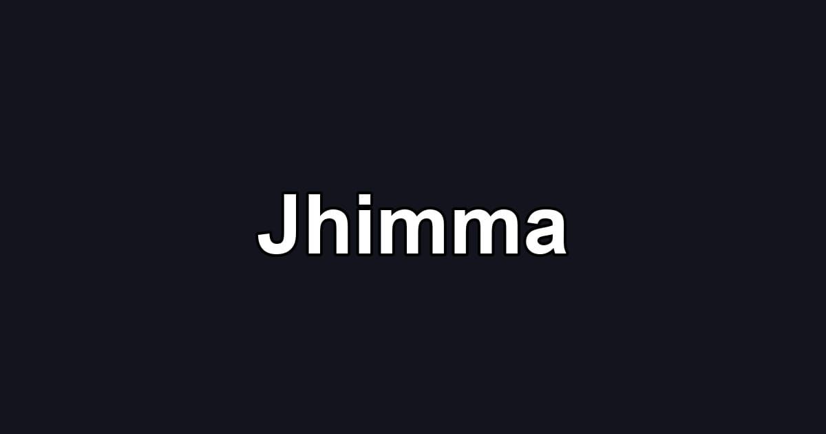 Jhimma