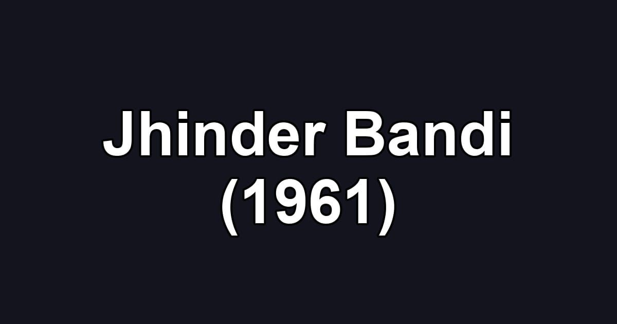 Jhinder Bandi (1961)