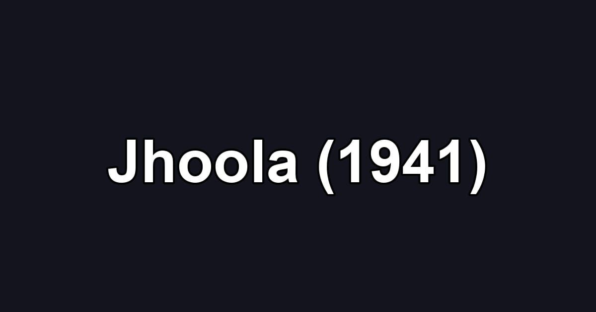Jhoola (1941)