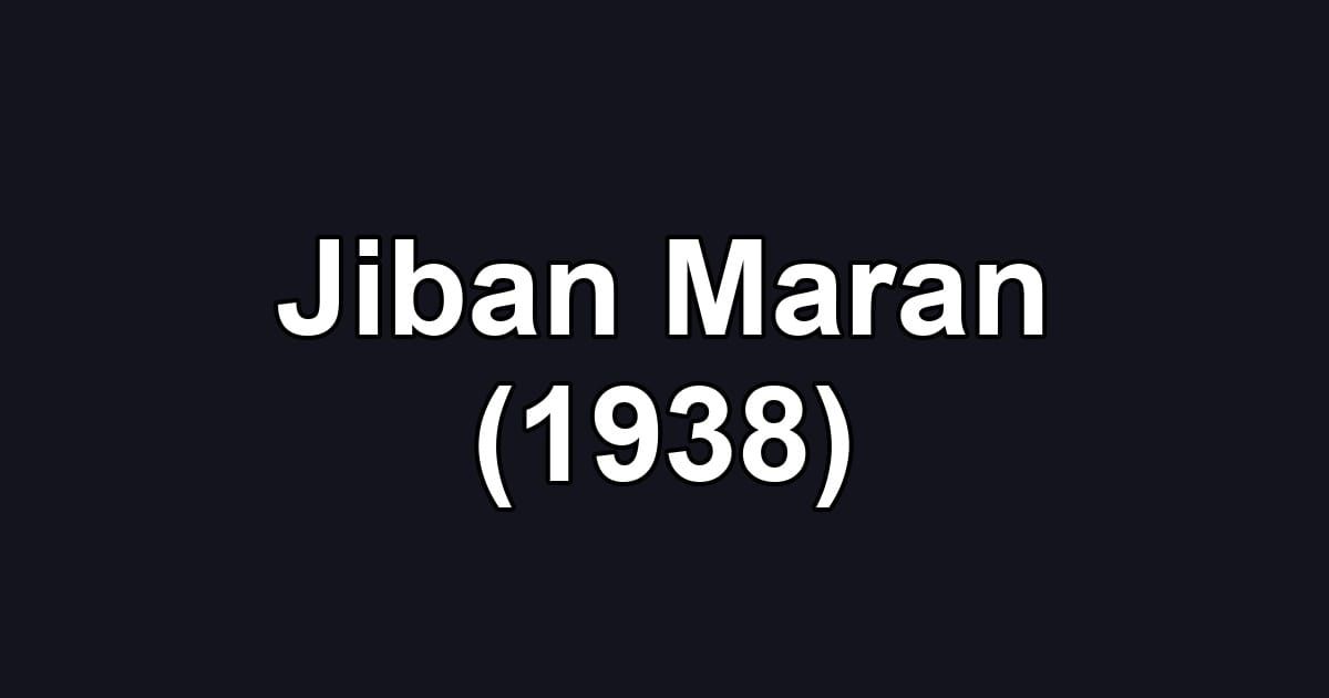 Jiban Maran (1938)
