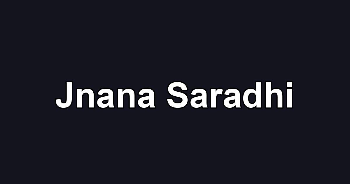 Jnana Saradhi