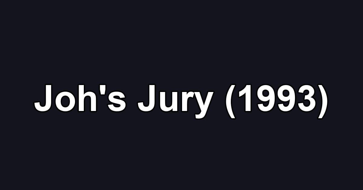 Joh's Jury (1993)
