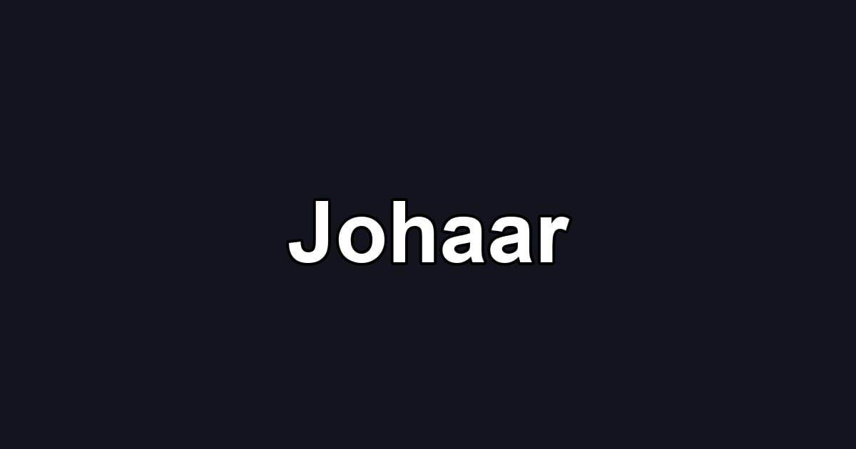 Johaar