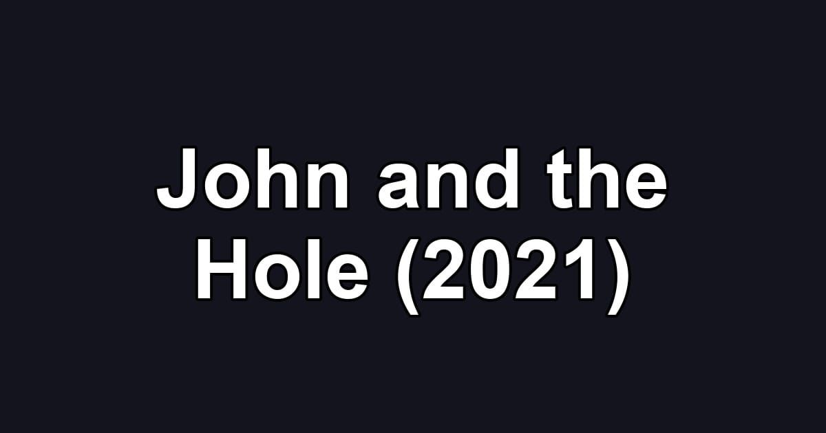 John and the Hole (2021)