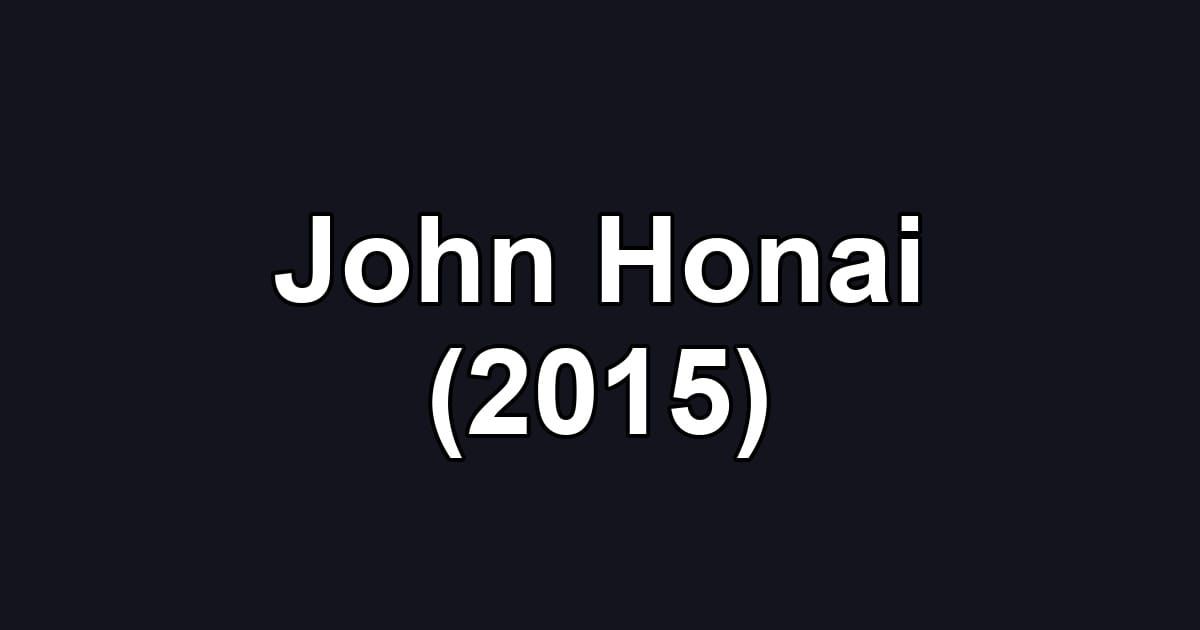 John Honai (2015)