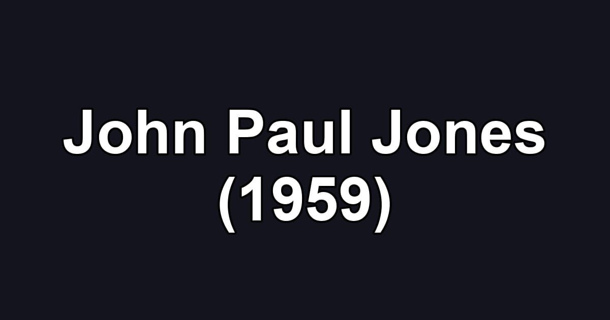 John Paul Jones (1959)