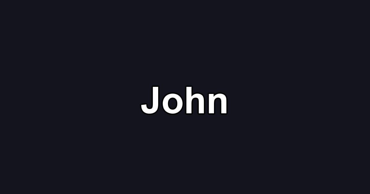 John