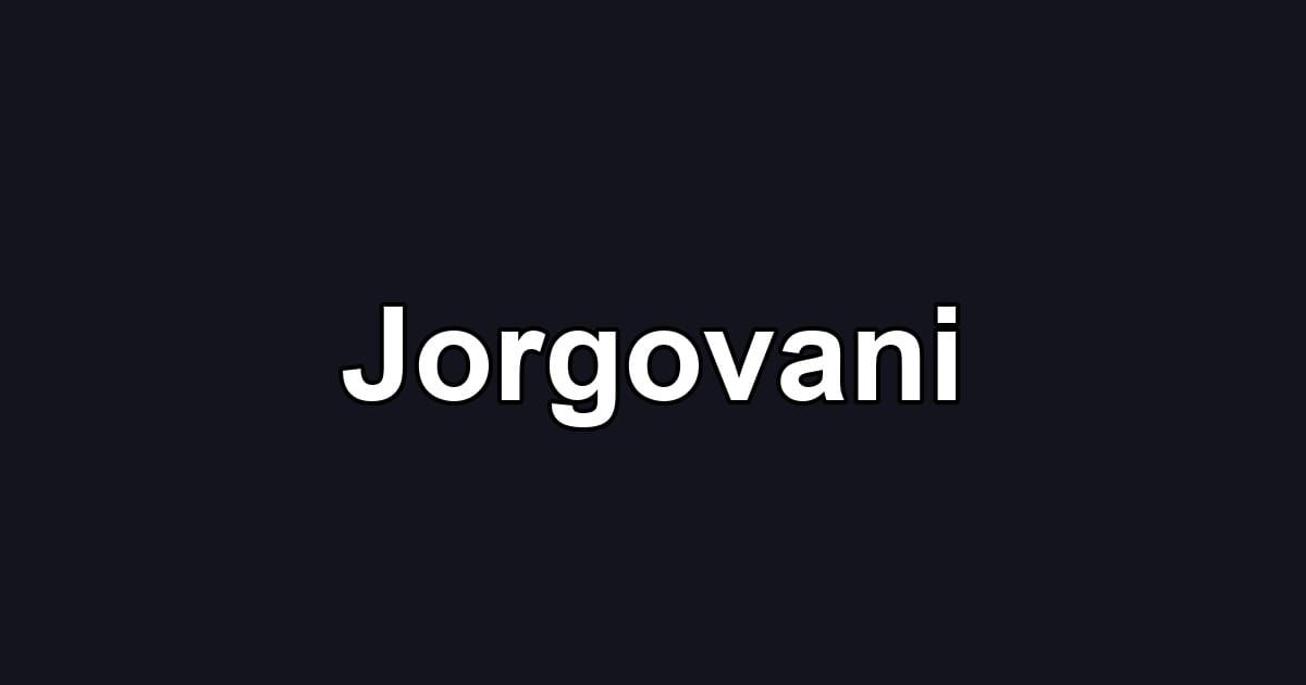 Jorgovani