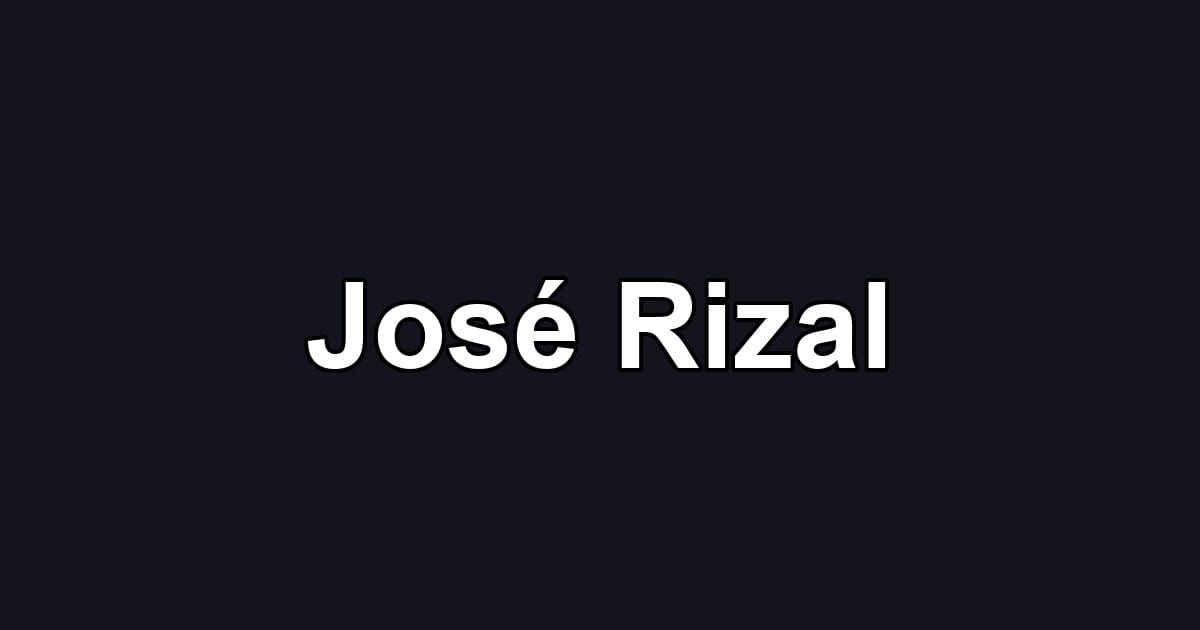 José Rizal