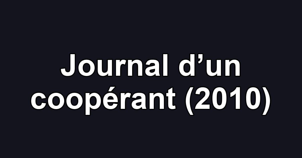 Journal d’un coopérant (2010)
