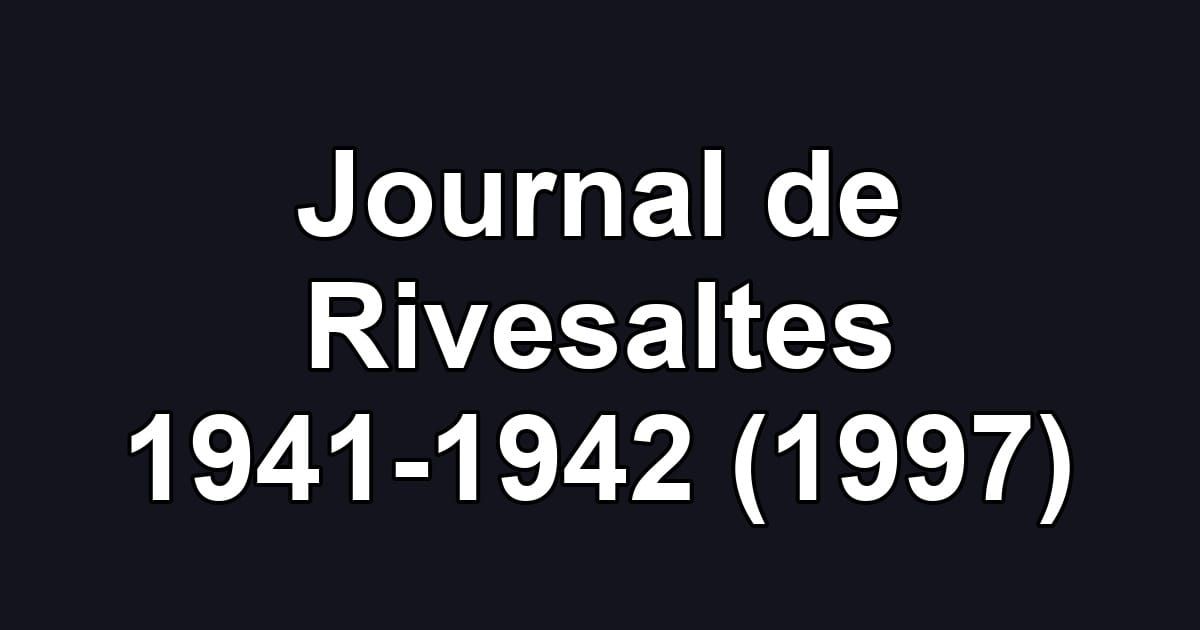 Journal de Rivesaltes 1941-1942 (1997)