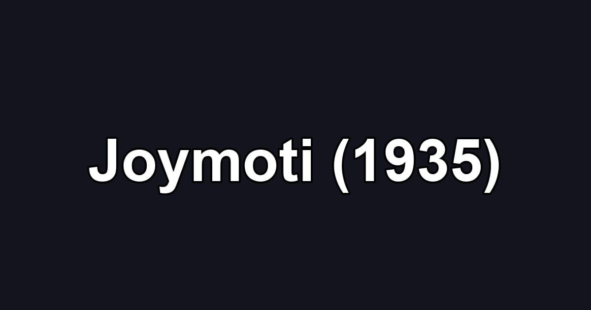 Joymoti (1935)