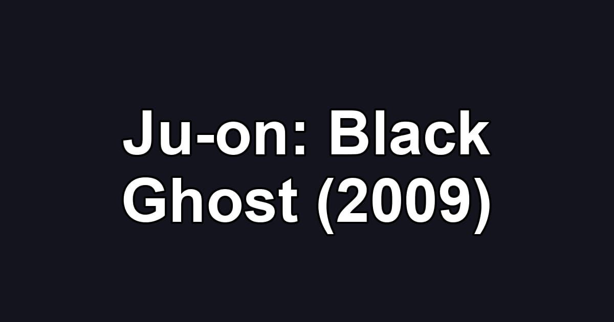 Ju-on: Black Ghost (2009)
