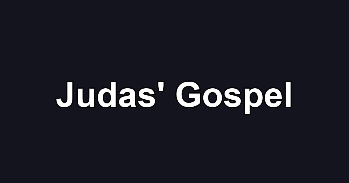 Judas' Gospel