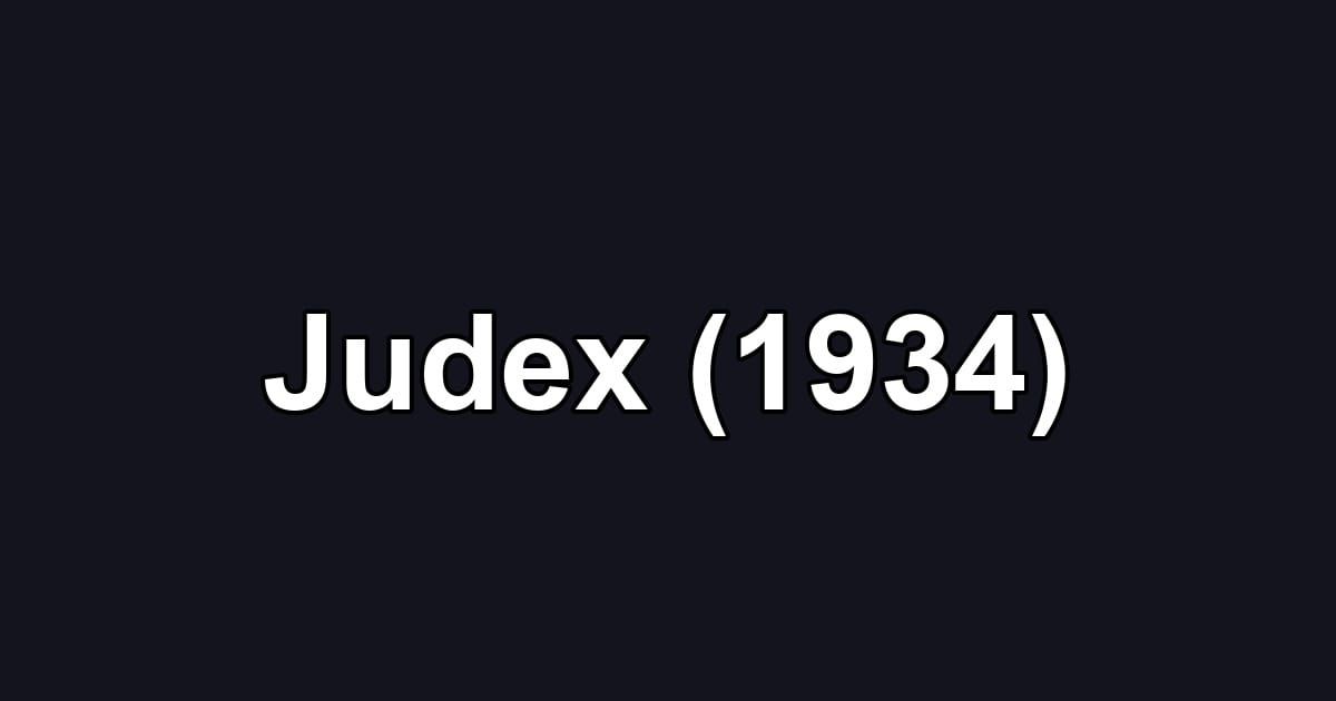 Judex (1934)
