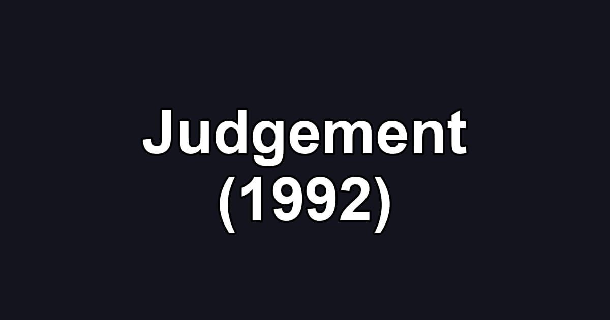Judgement (1992)