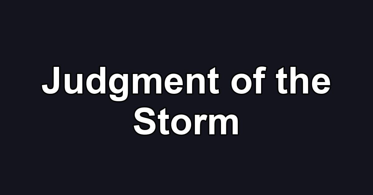 Judgment of the Storm