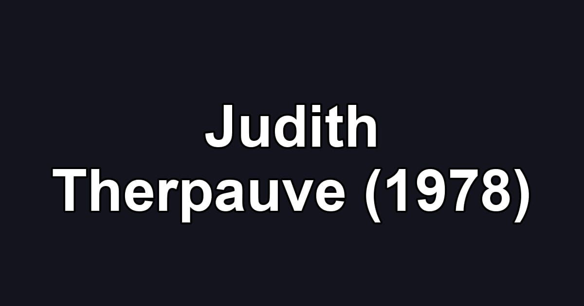 Judith Therpauve (1978)
