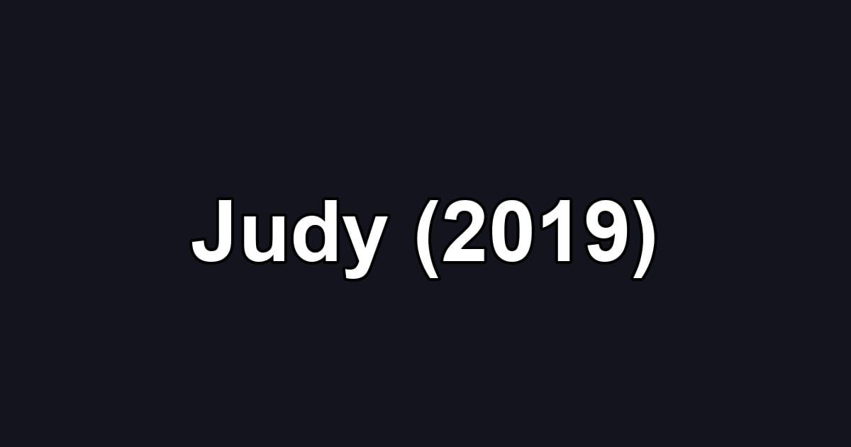 Judy (2019)