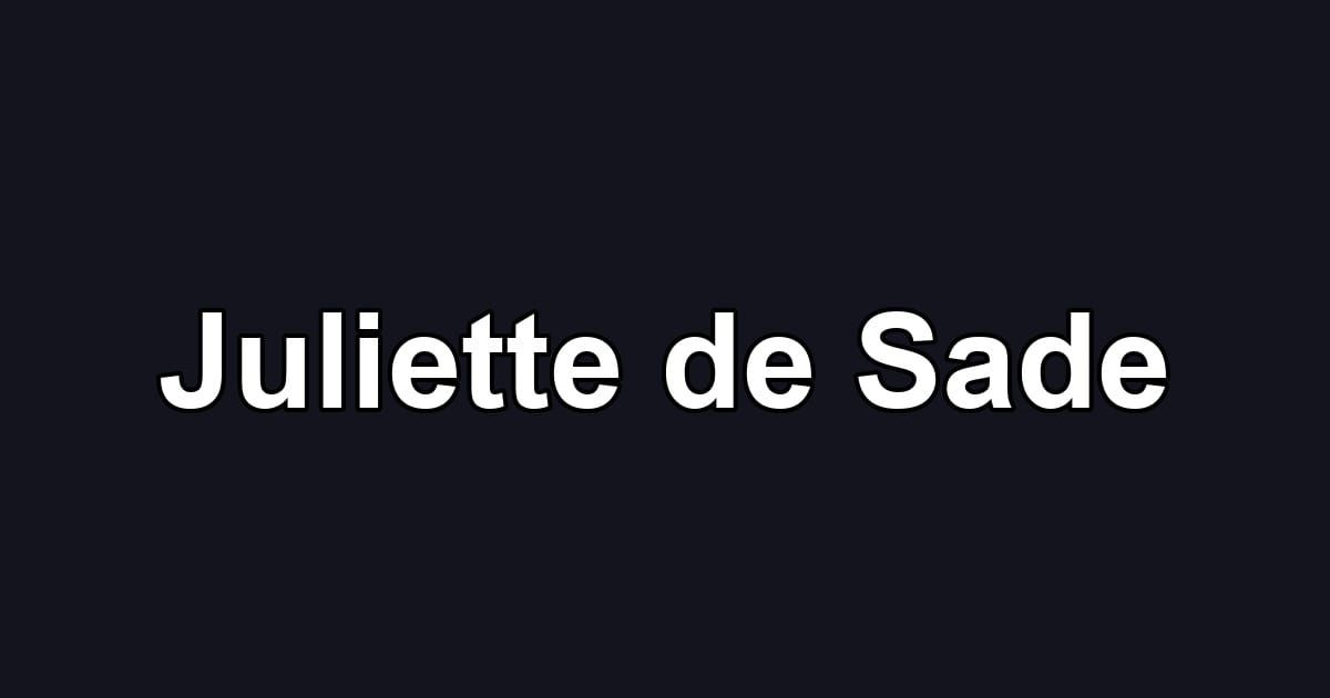 Juliette de Sade