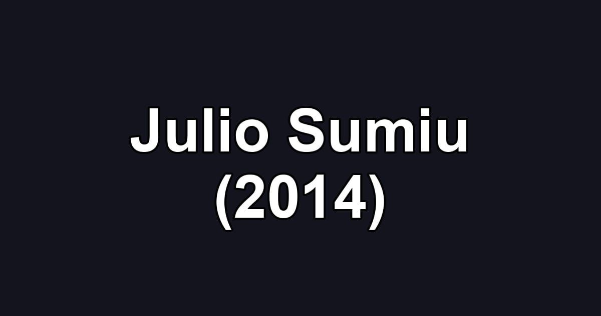 Julio Sumiu (2014)