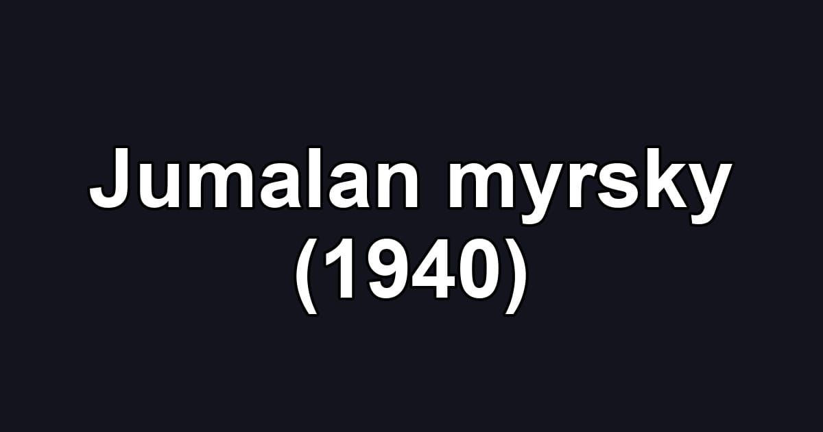 Jumalan myrsky (1940)