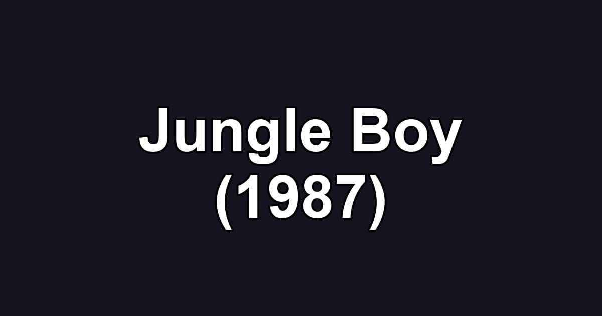 Jungle Boy (1987)