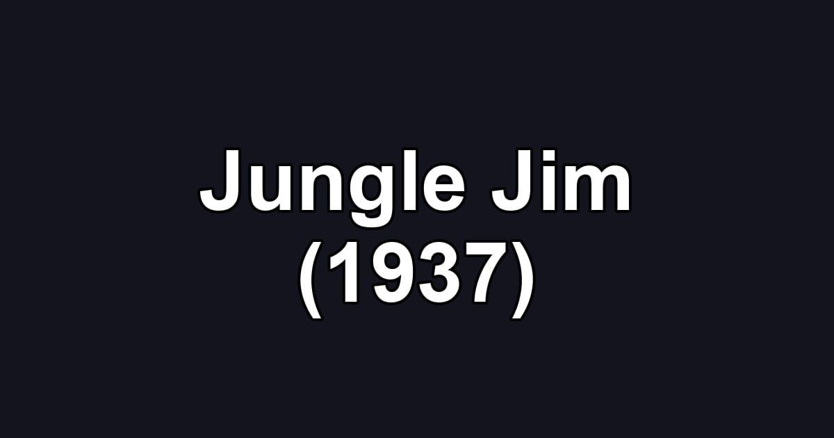 Jungle Jim (1937)