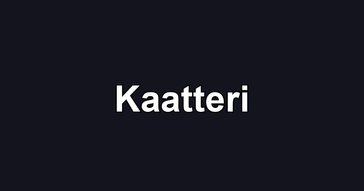 Kaatteri
