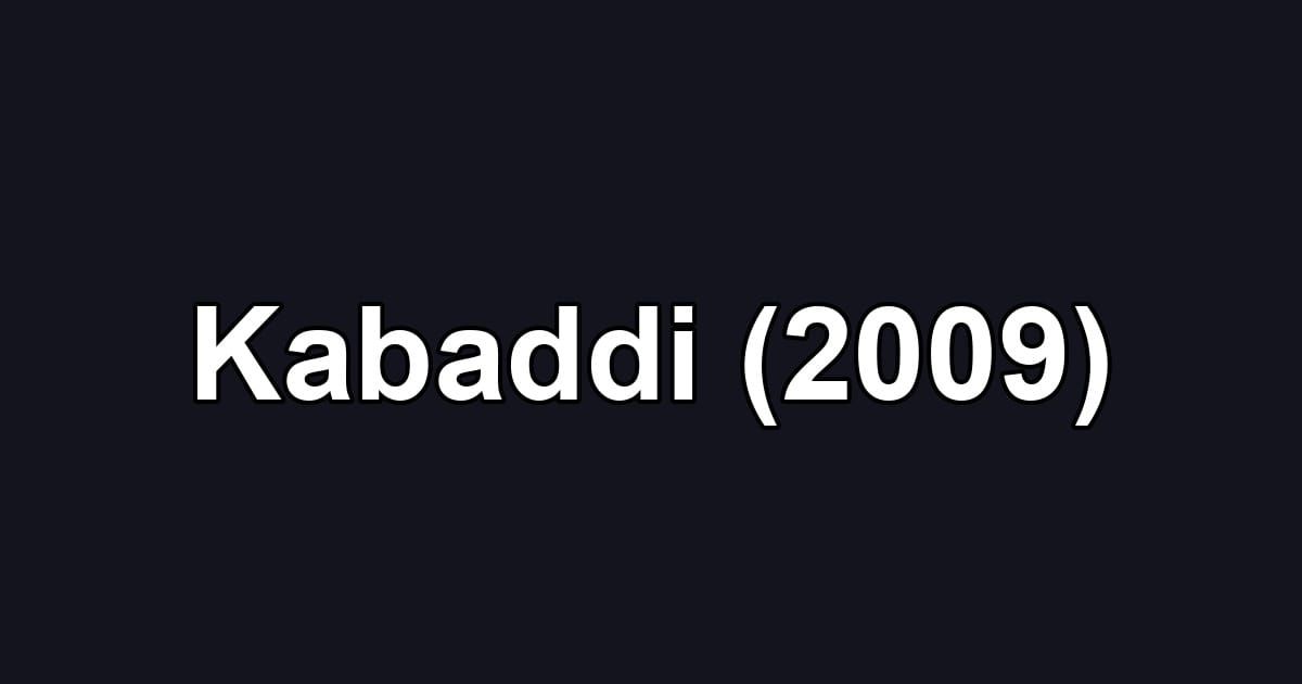 Kabaddi (2009)
