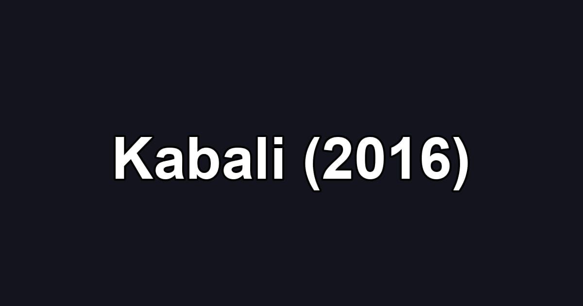 Kabali (2016)