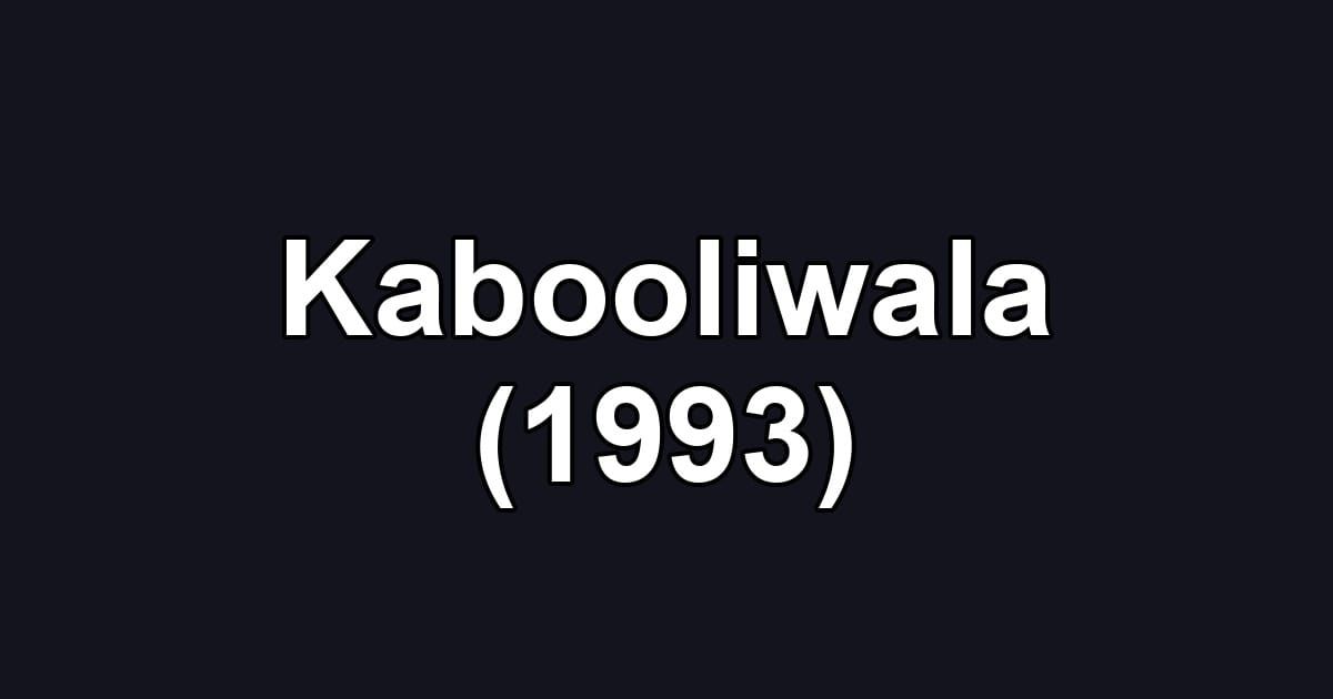 Kabooliwala (1993)