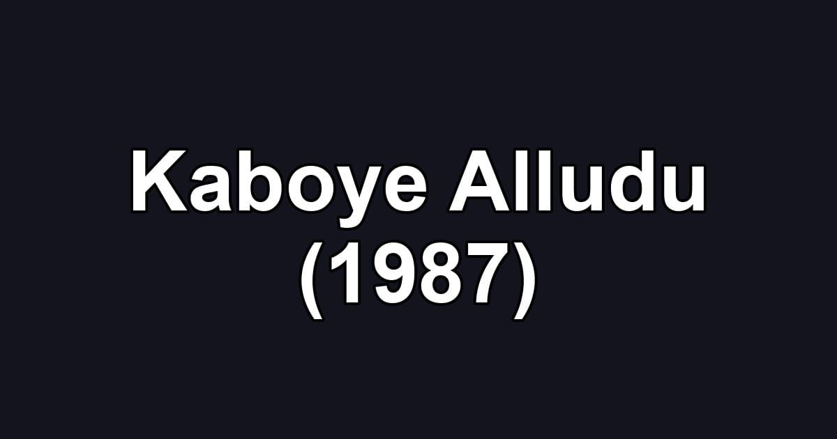 Kaboye Alludu (1987)