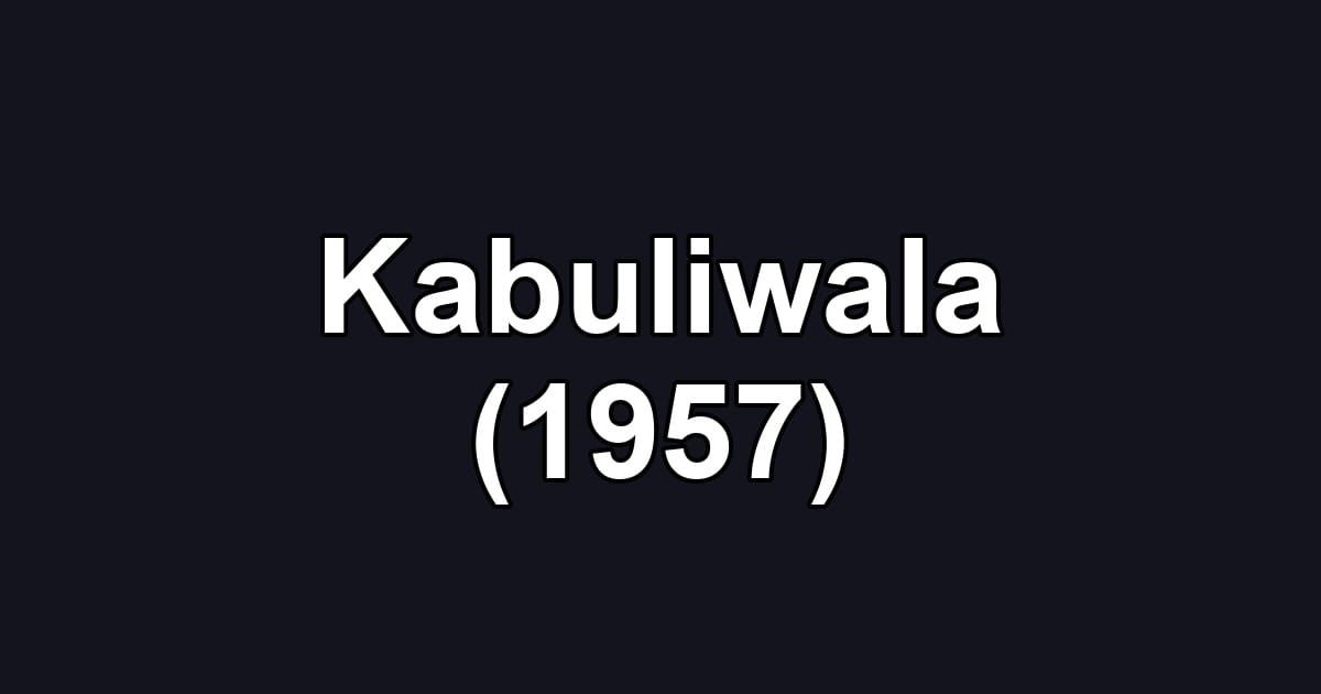 Kabuliwala (1957)