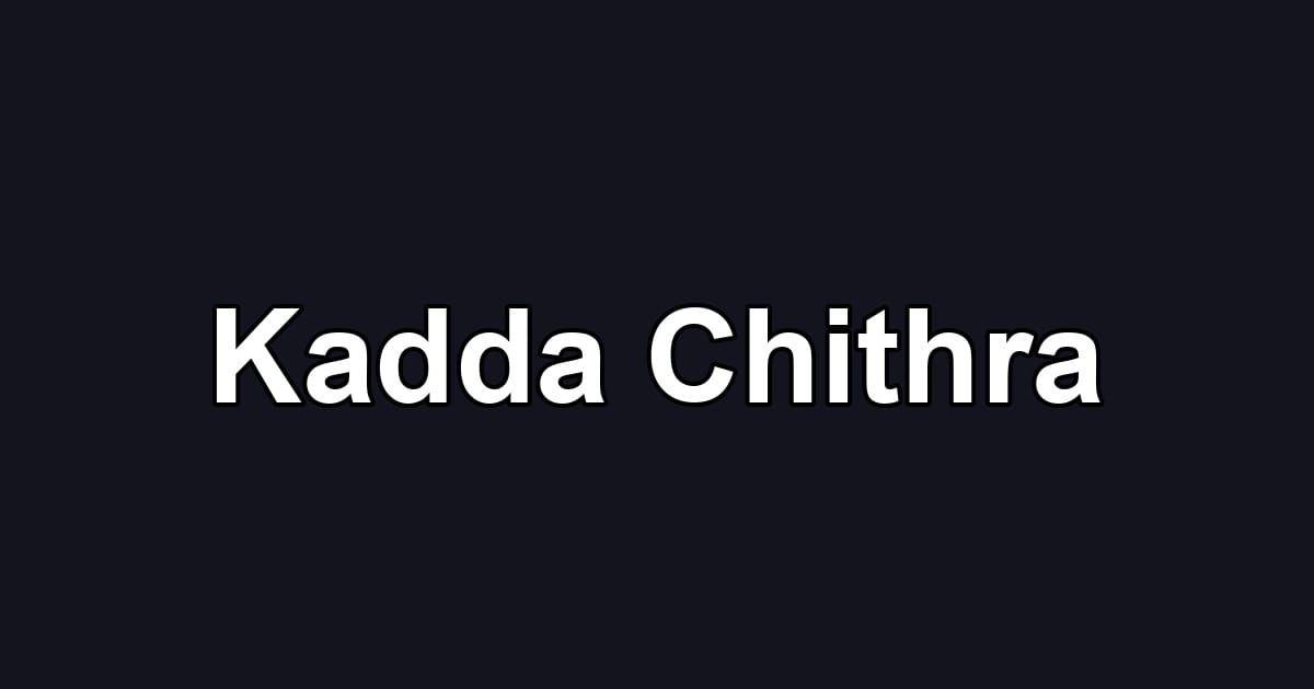 Kadda Chithra