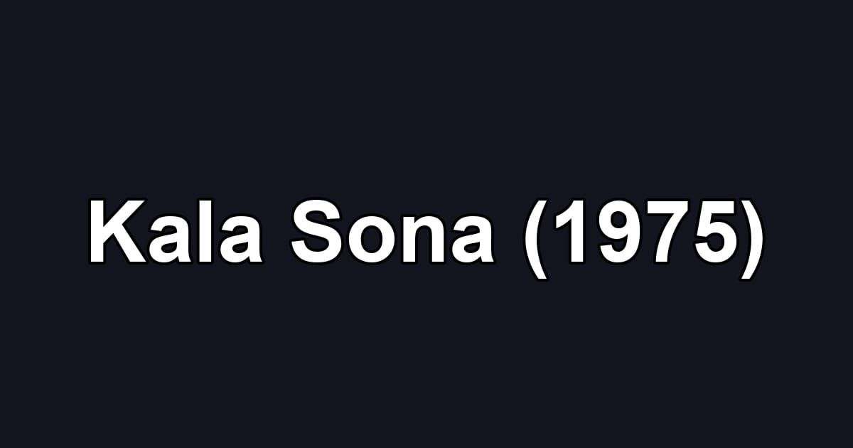 Kala Sona (1975)